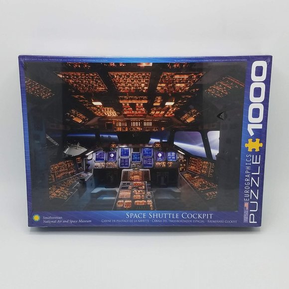 SEALED Space Shuttle Cockpit 1000 Piece Jigsaw Puzzle by Eurographics - Picture 2 of 13